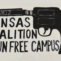 Kansas Coalition for a Gun Free Campus Banner, 2016.